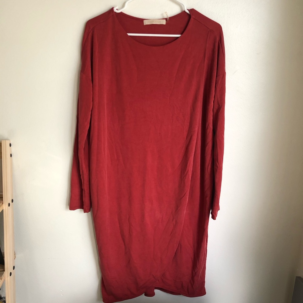 Long sleeve midi dress